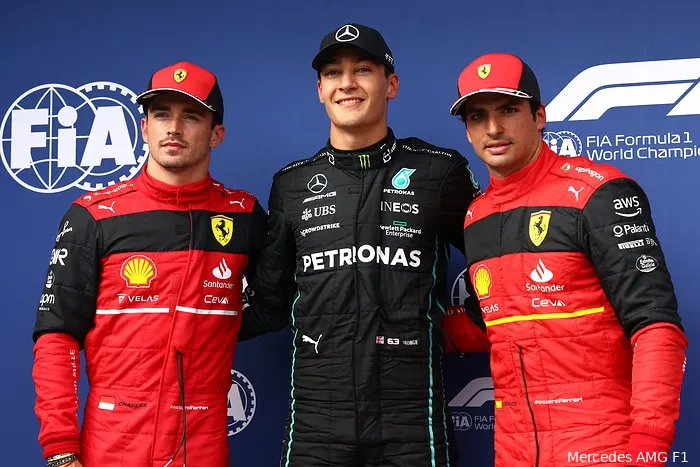 charles leclerc george russell carlos sainz mercedes ferrari gp hongarije 2022