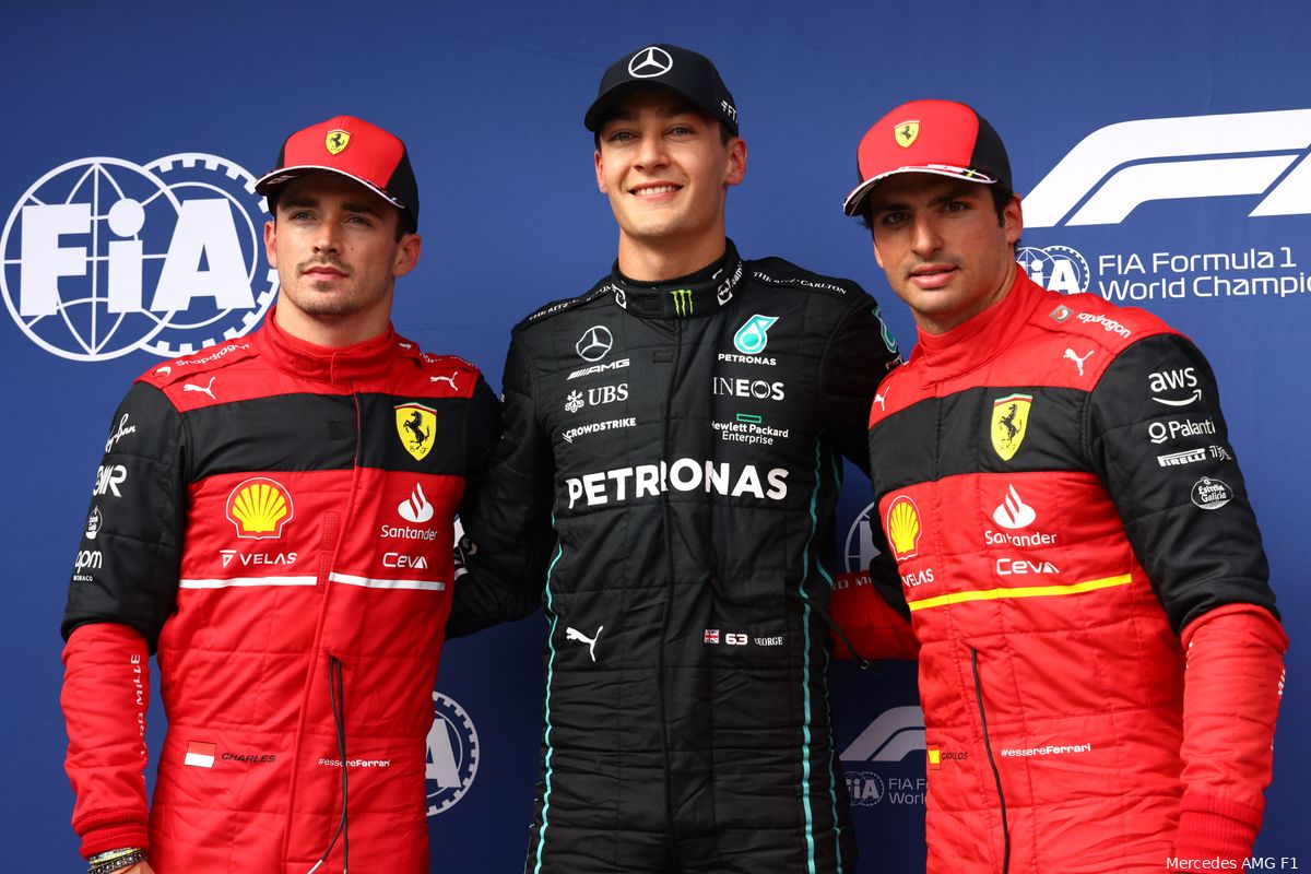 Russell gelooft in F1-zege Mercedes, maar ziet nog voordeel bij Red Bull en Ferrari