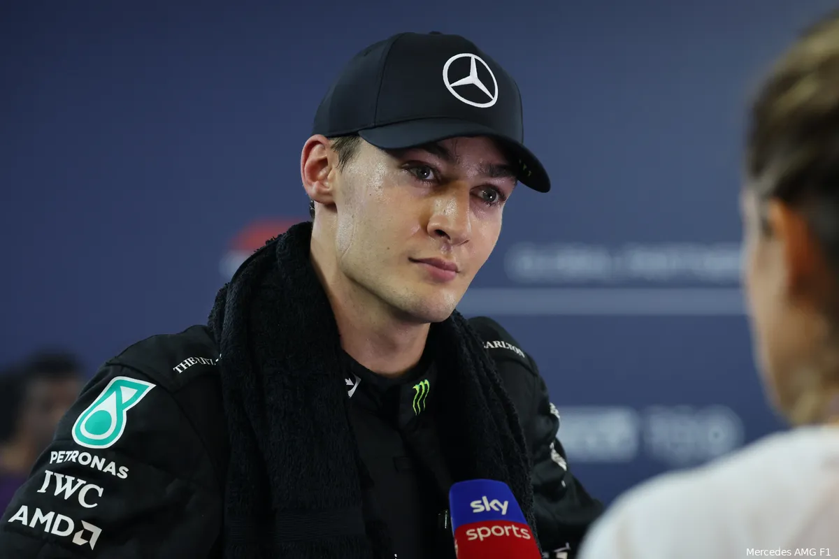 Russell moet wennen bij Mercedes: 'Dat soort opmerkingen zouden anders niet zijn opgepikt'