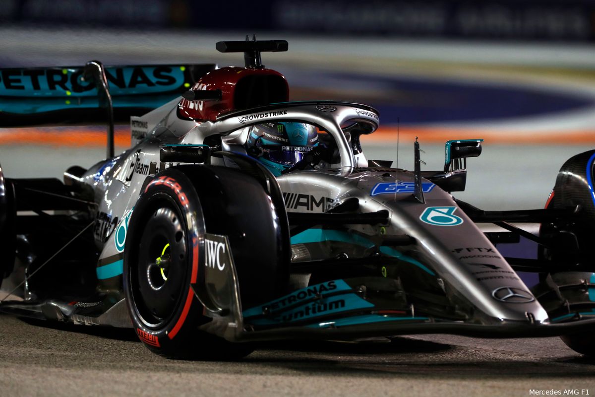 Russell krijgt nieuwe motor van Mercedes en start GP Singapore vanuit pitstraat