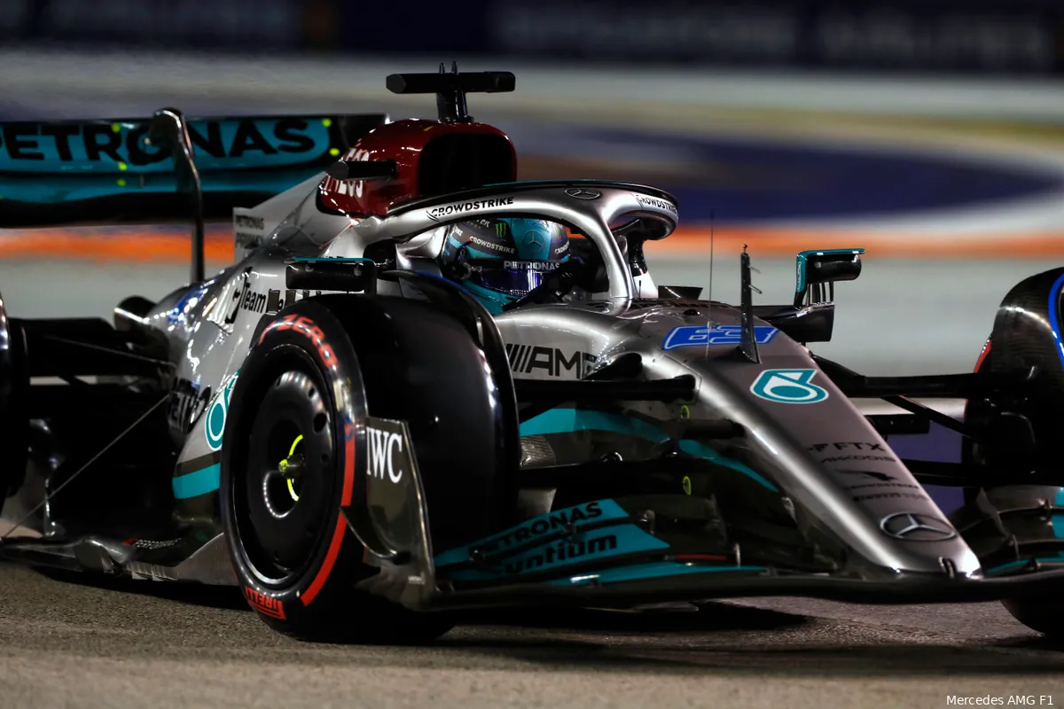 Pitstop Russell naar mediums was call van Mercedes: 'Ik vroeg om inters'