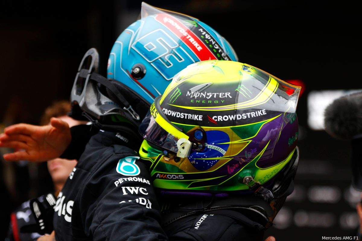 Russell bezorgt wake-up call aan Hamilton: 'Betekent voor Mercedes heel veel'