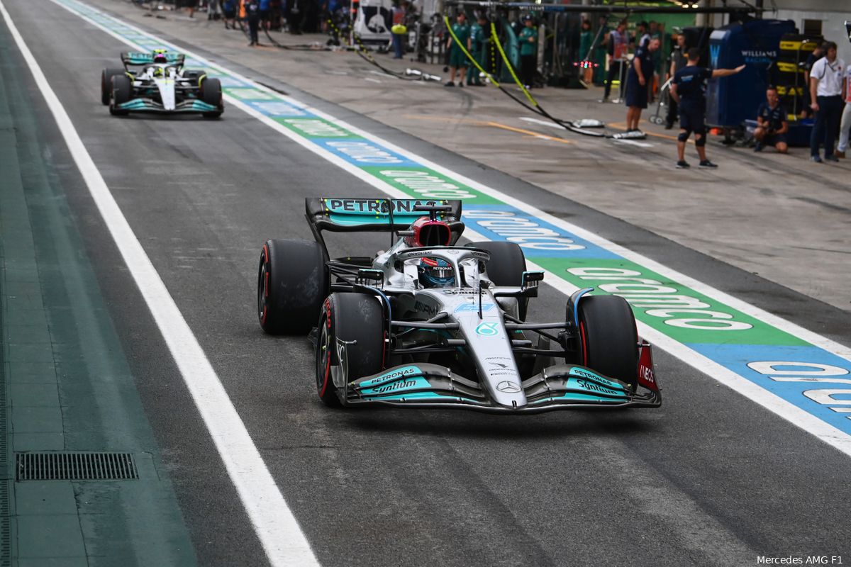 Mercedes likt wonden na kwalificatie: 'Niet verwacht er zo ver achter te staan'