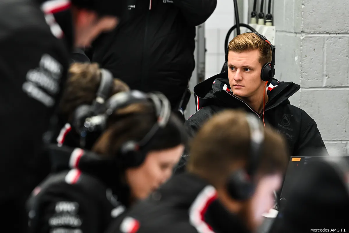mick schumacher mercedes shakedown silverstone