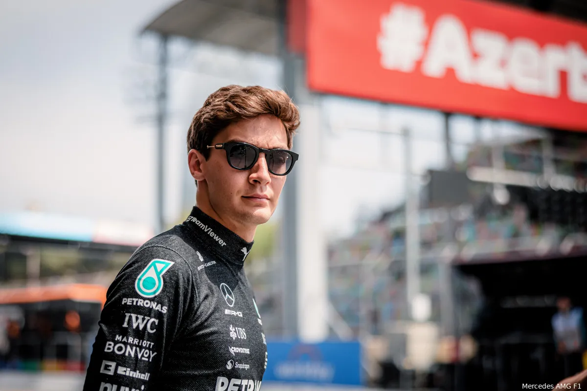 mercedes george russell baku 2023