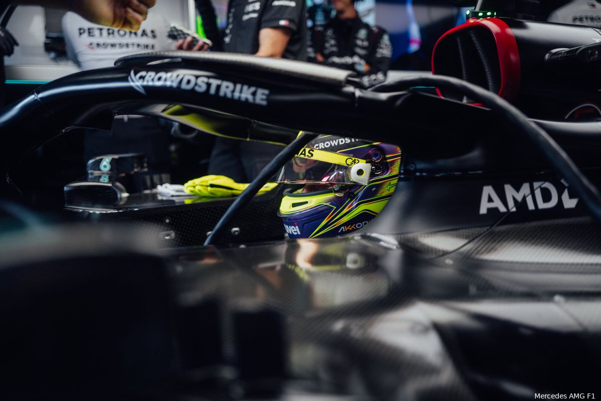Hamilton blij met snelheid Mercedes: 'Op sommige momenten was ik even snel als Max'