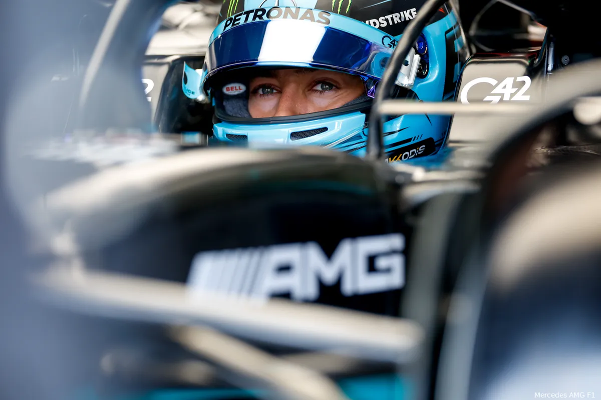 Russell tevreden met derde positie: 'Maar te weinig snelheid voor gevecht met Verstappen'