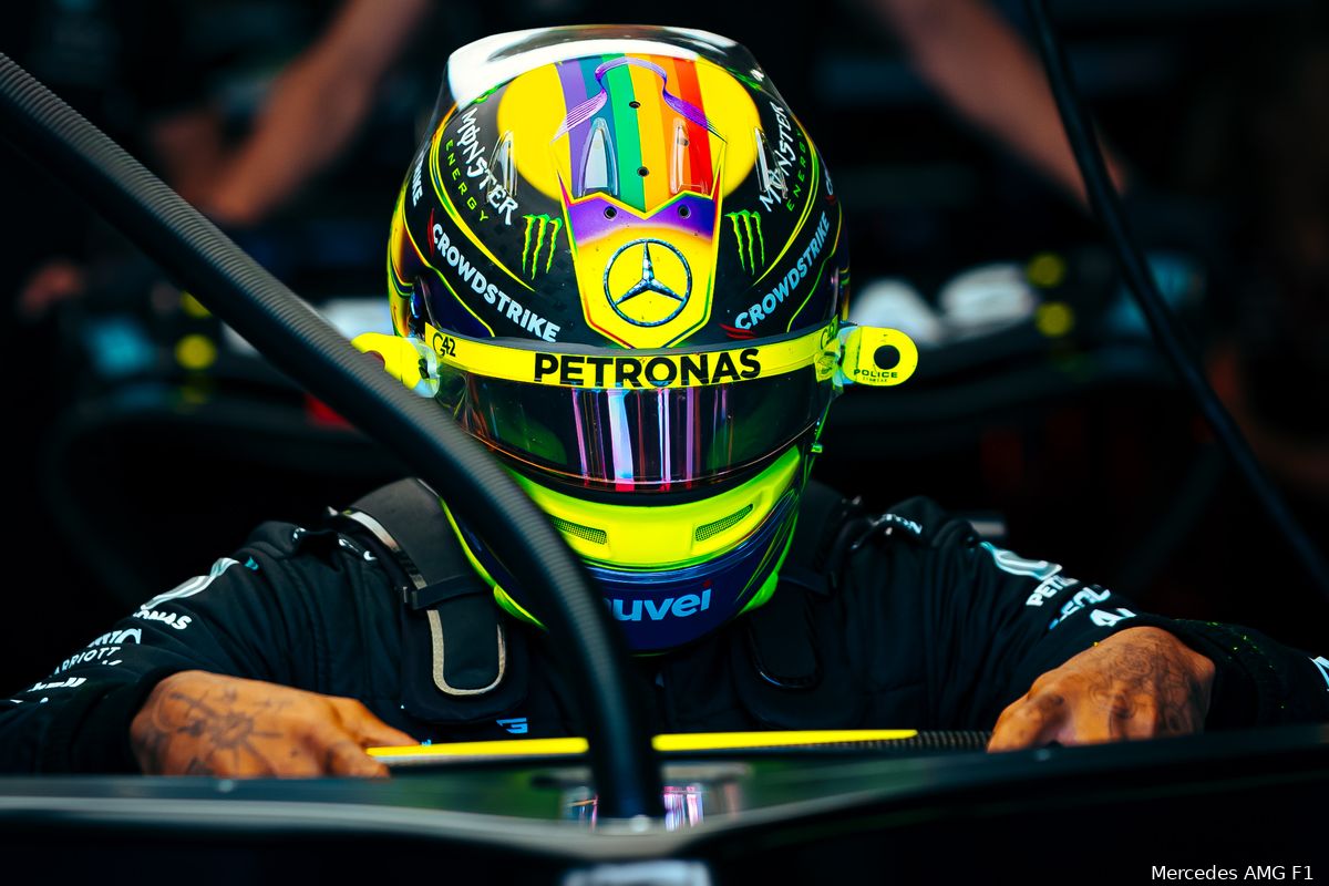 Hamilton baalt na 'shitkwalificatie' en steekt hand in eigen boezem: 'Een verschrikkelijke sessie'