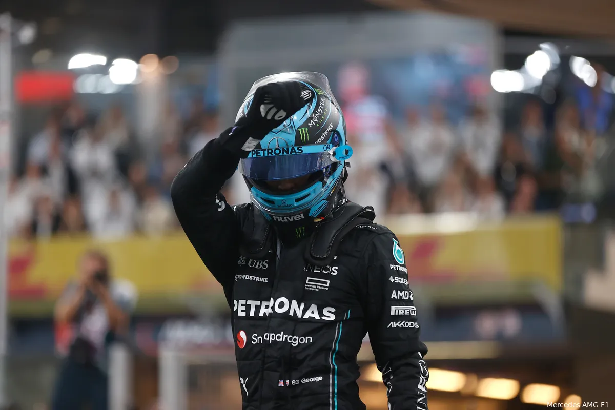 george russell mercedes abu dhabi zondag race