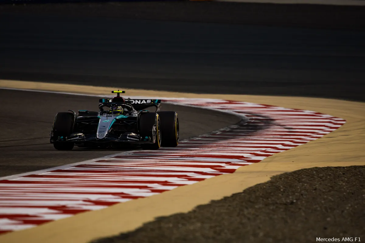 lewis hamilton mercedes wintertest bahrein 2024