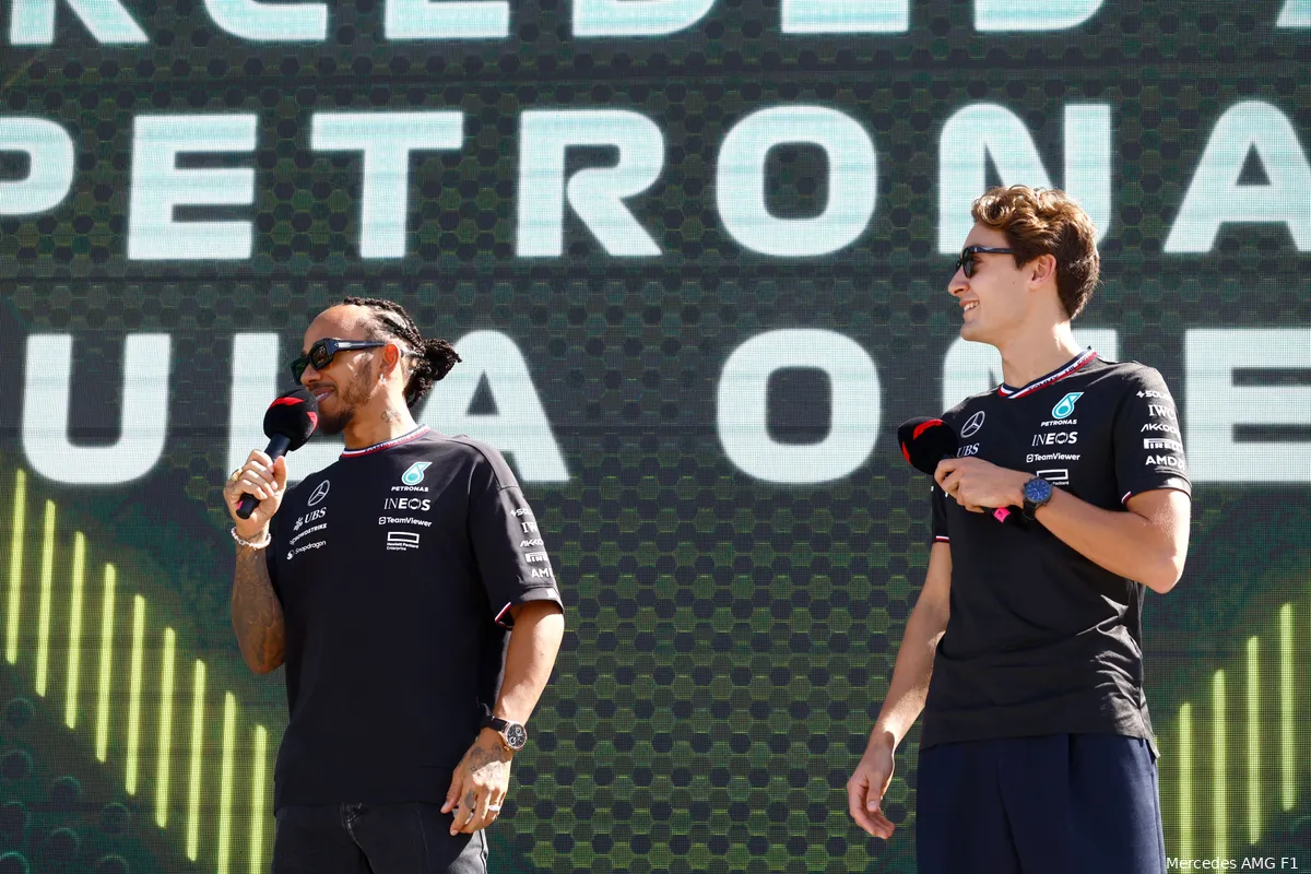 george russell lewis hamilton mercedes saoedi arabie