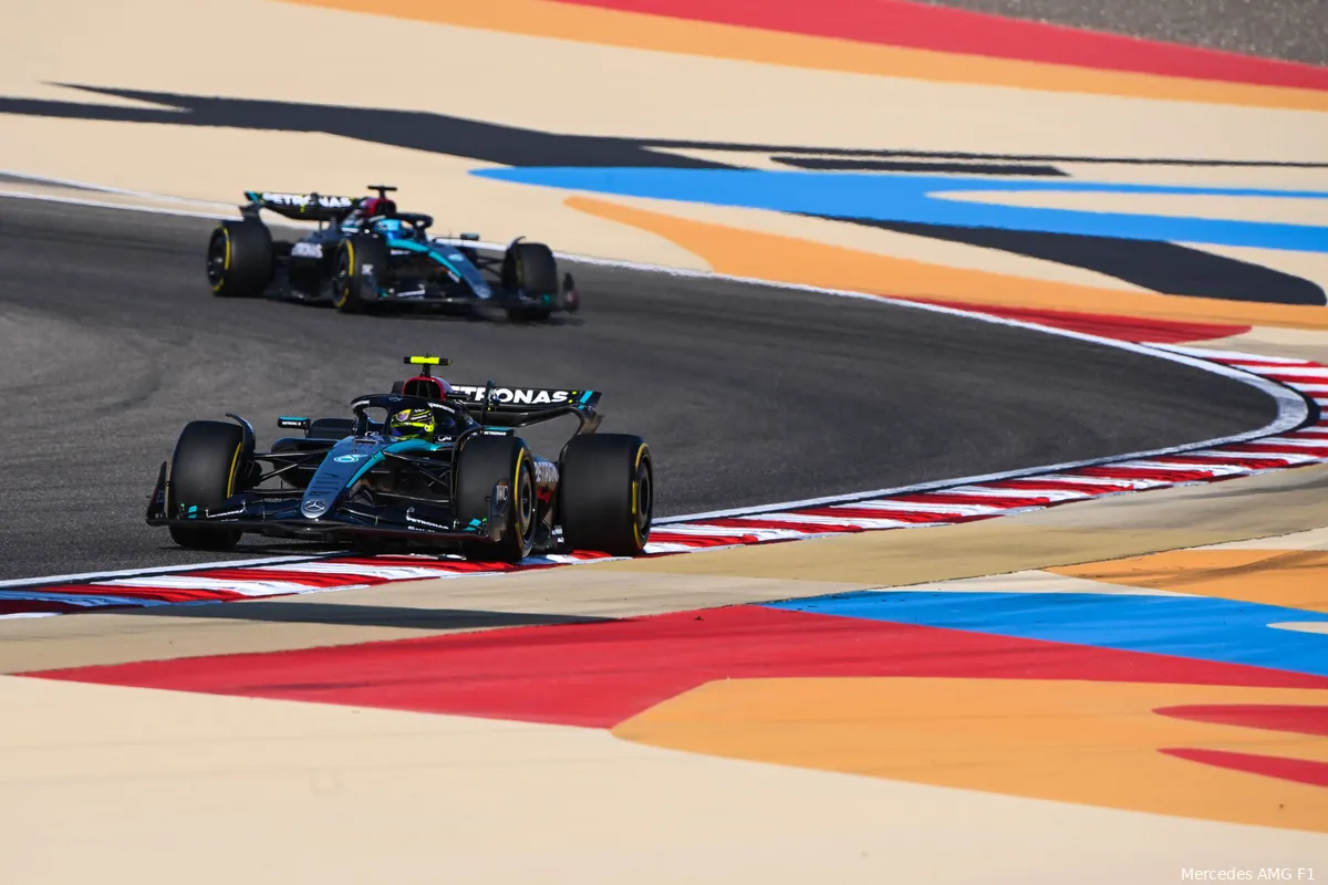 mercedes bahrein russell hamilton 2024