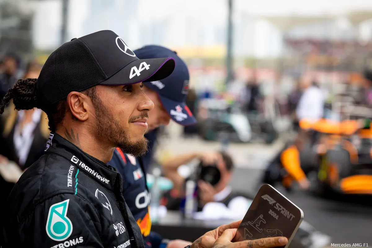 lewis hamilton china 2024 blij