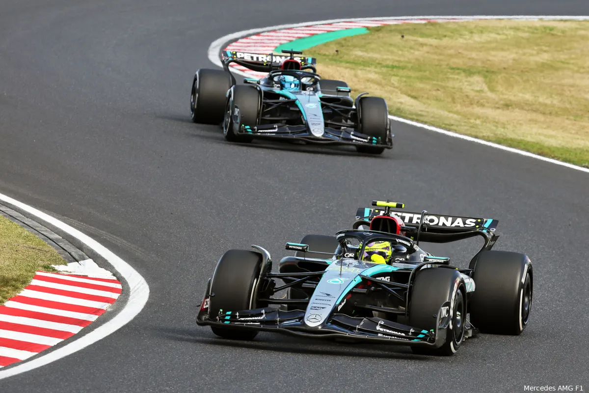 lewis hamilton george russell mercedes japan
