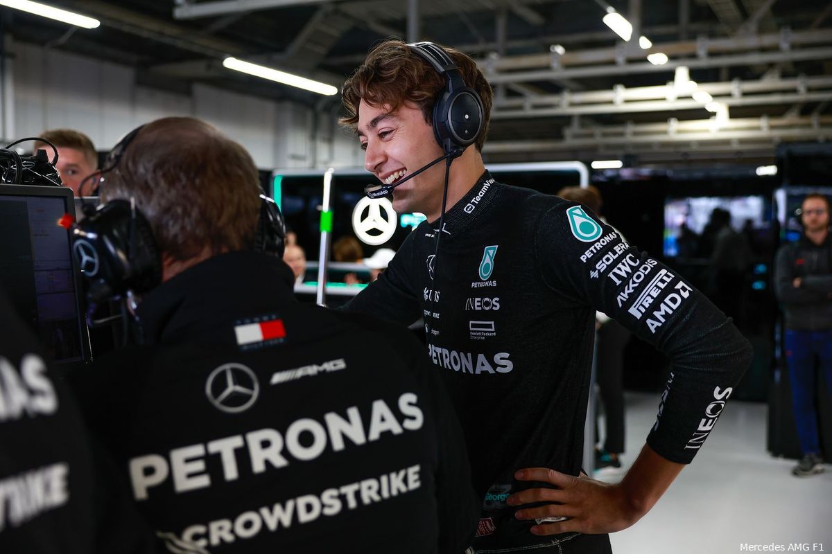 Russell gelooft niet in Newey's magie: 'We hebben al twaalf jaar de beste ingenieurs bij Mercedes'