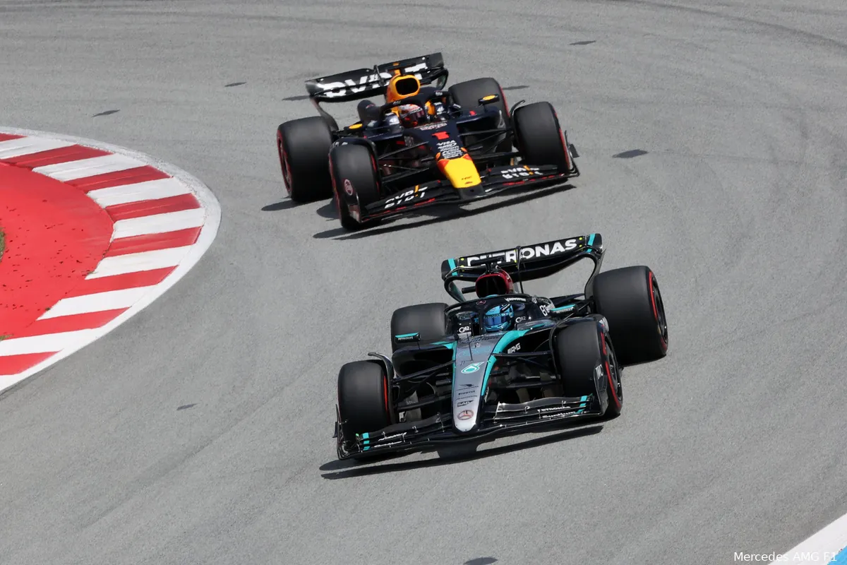 george russell spanje max verstappen