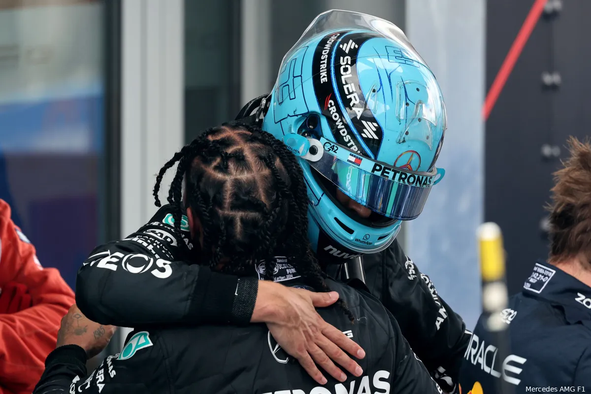lewis hamilton george russell knuffel spanje
