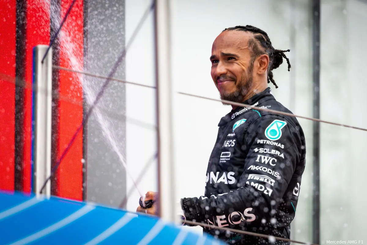 lewis hamilton podium spanje 2024