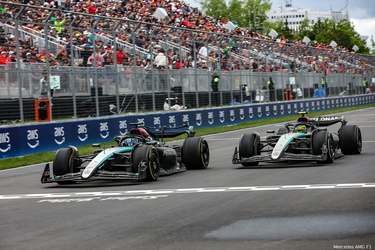mercedes 2024 canada montreal russell hamilton