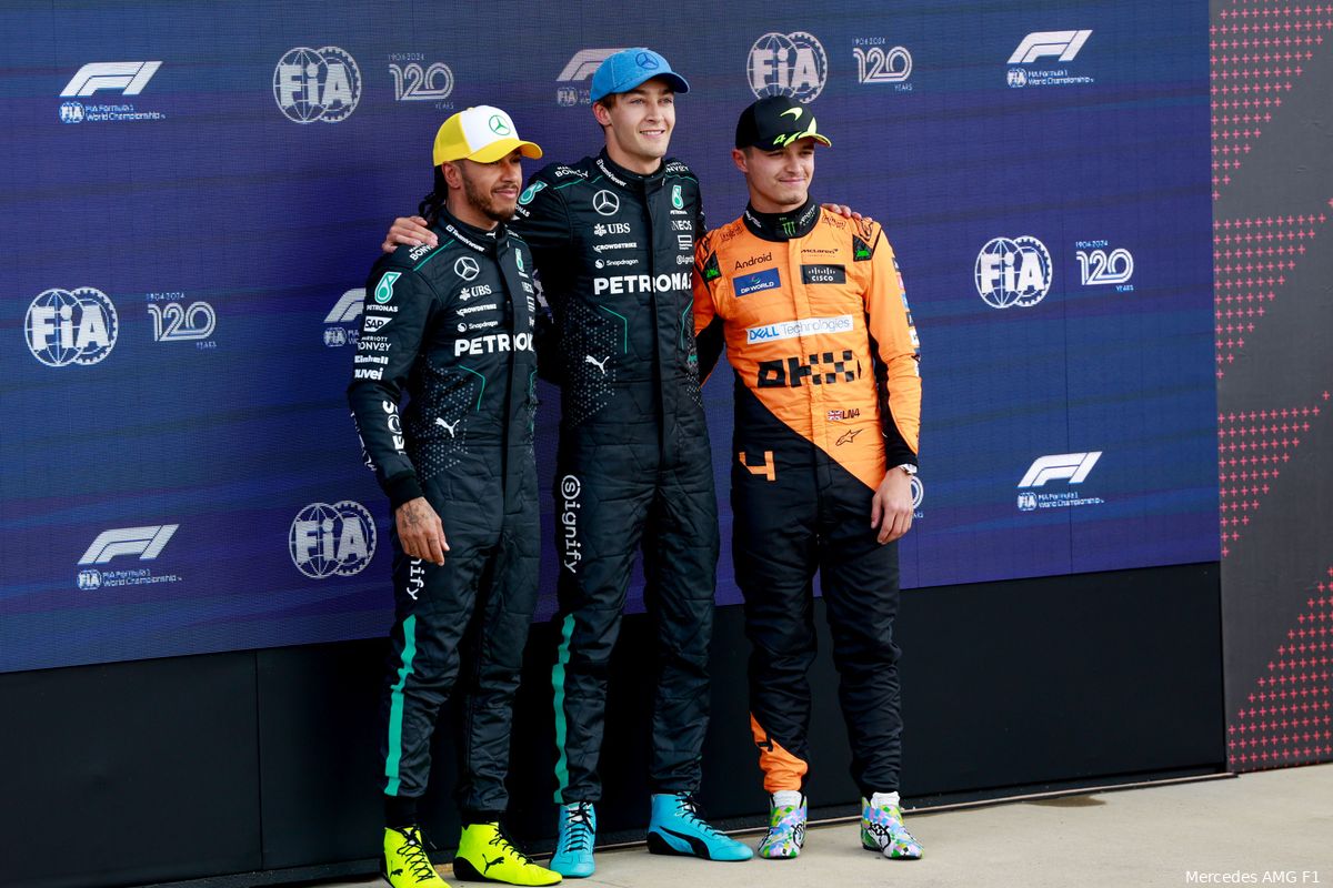 lewis hamilton george russell lando norris silverstone 2024