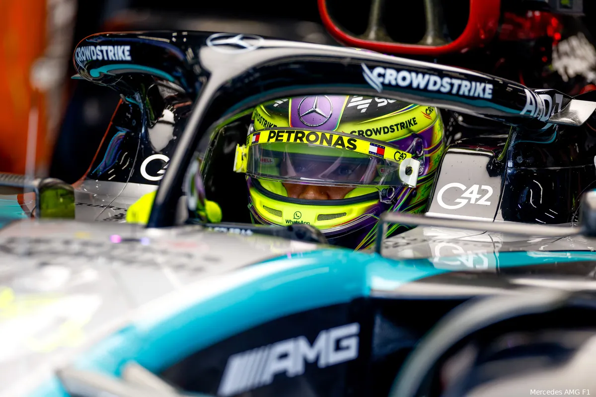 Lewis Hamilton, P3 in kwalificatie, Grand Prix van België 2024, Circuit de Spa-Francorchamps.