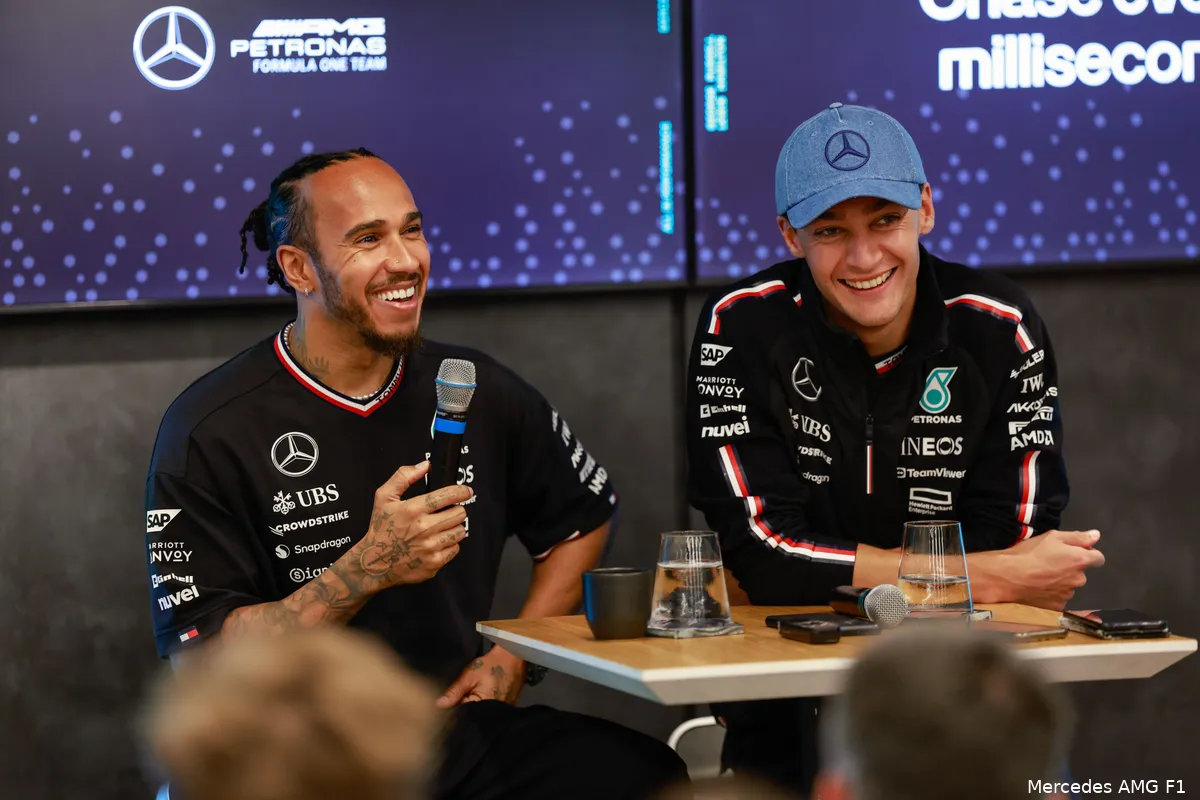 mercedes lewis hamilton george russell donderdag belgie