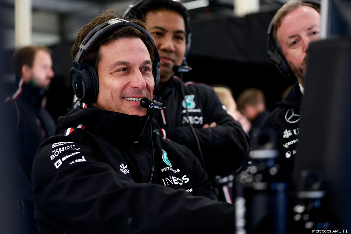 toto wolff mercedes 2024 blij
