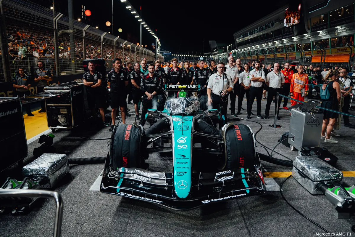 mercedes lewis hamilton singapore gp zondag 2024 2