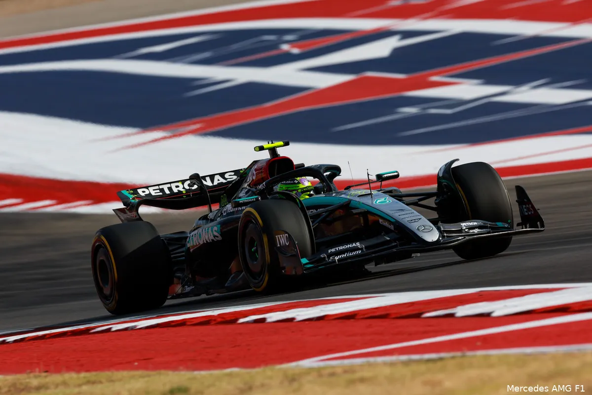 lewis hamilton usa mercedes cota vrijdag 2024