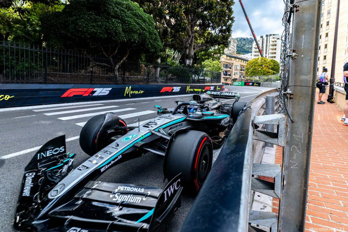 mercedes andrea kimi antonelli gp monaco zaterdag 2025