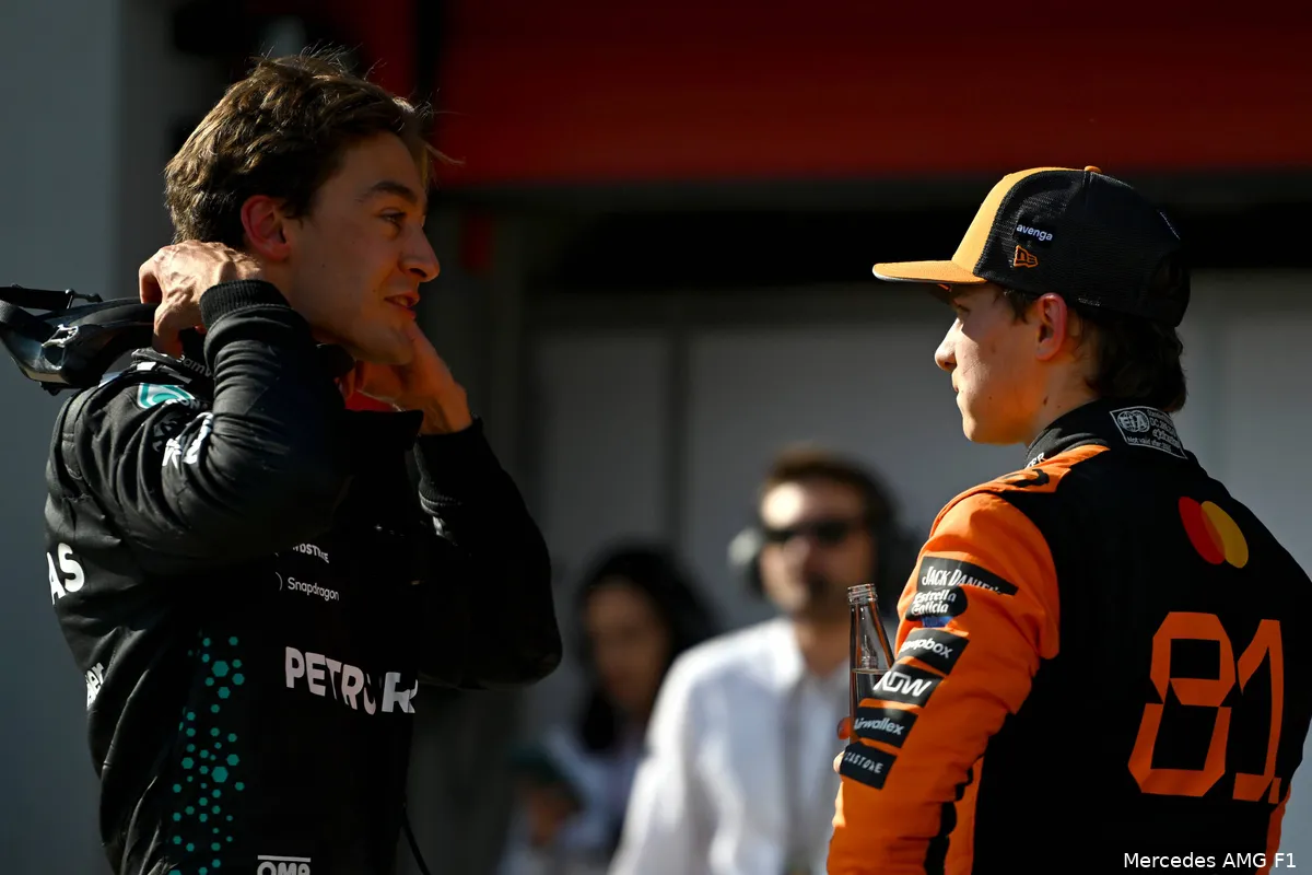 mercedes george russell mclaren oscar piastrigp emilia romagna imola 2025 zaterdag