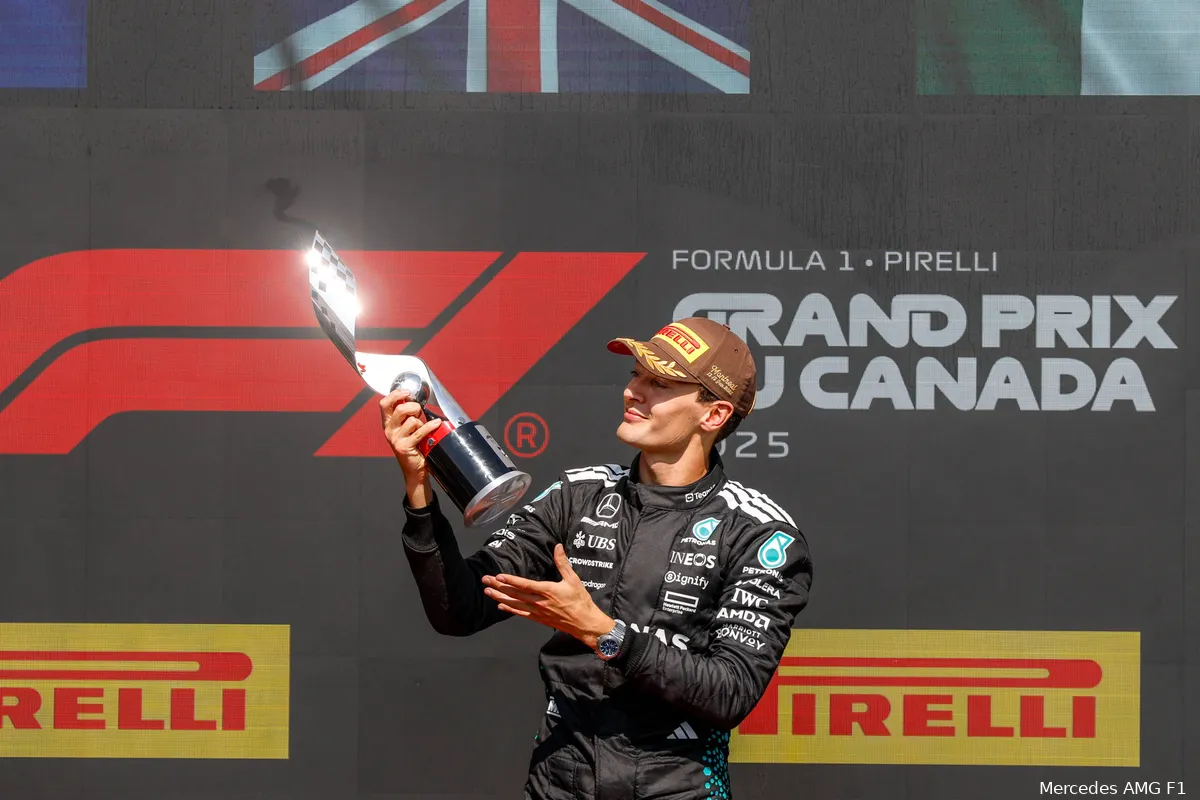 george russell win canada 2025