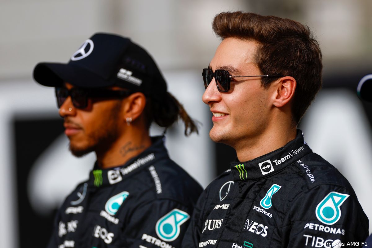 Russell blij dat Hamilton in F1 bleef 'Daarmee heeft hij mijn carrière