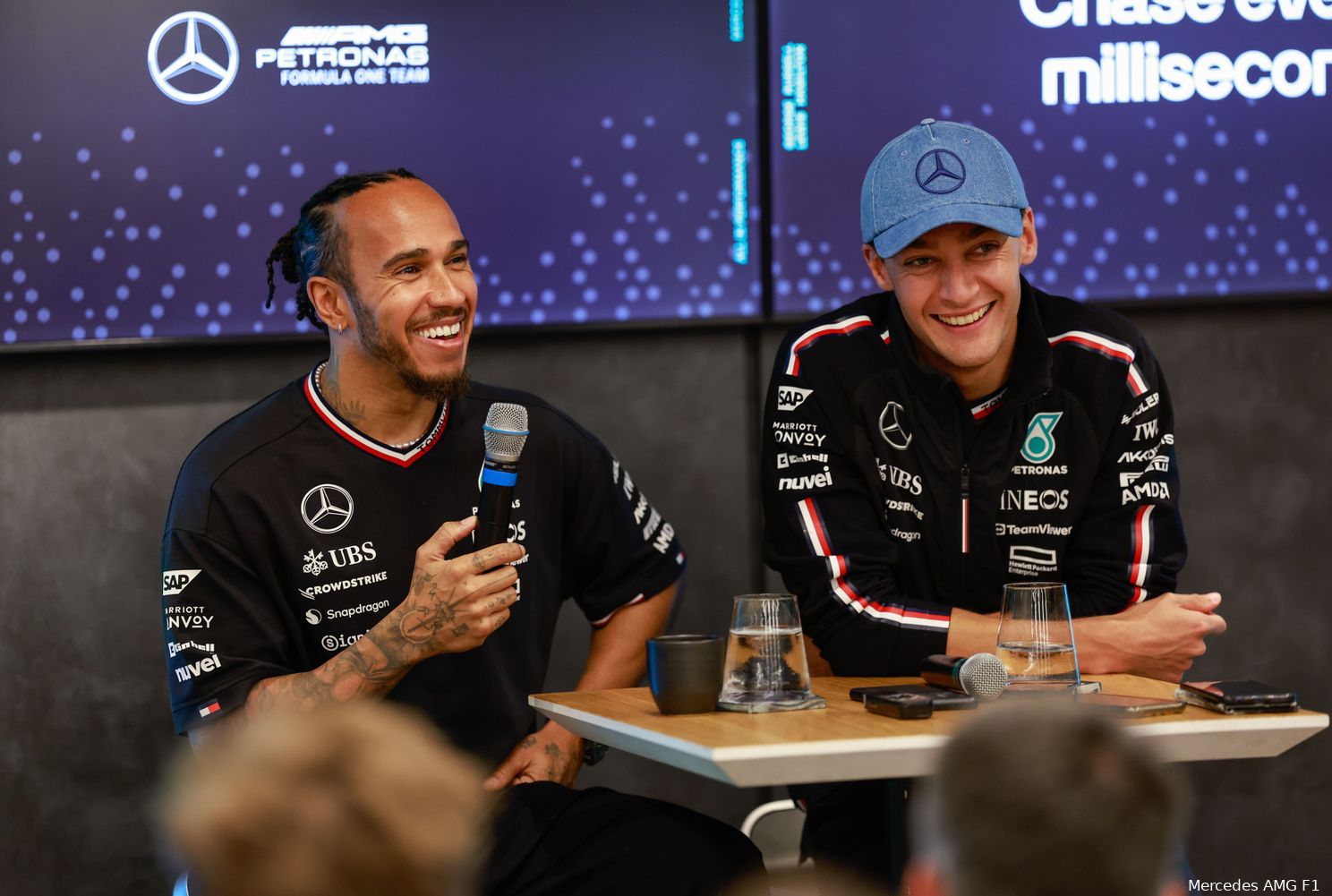 mercedes lewis hamilton george russell donderdag belgie