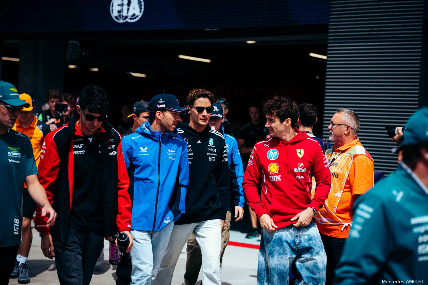 george-russell-mercedes-esteban-ocon-charles-leclerc-pierre-gasly-lance-stroll-gp-hongarije-2025-zondag