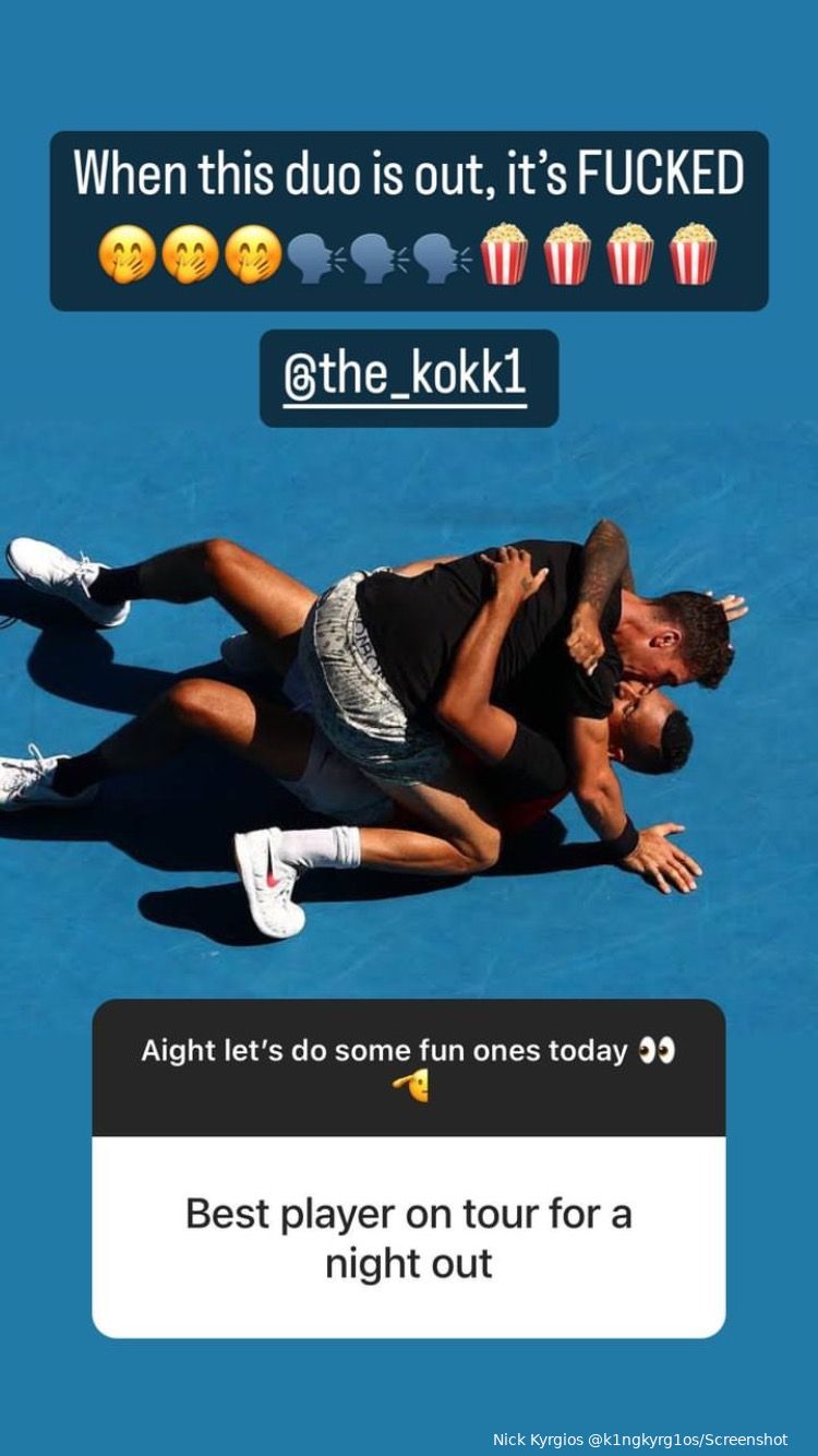 Kyrgios on who he would coach or mentor during Instagram Q&A: “The one person I want to help is…”