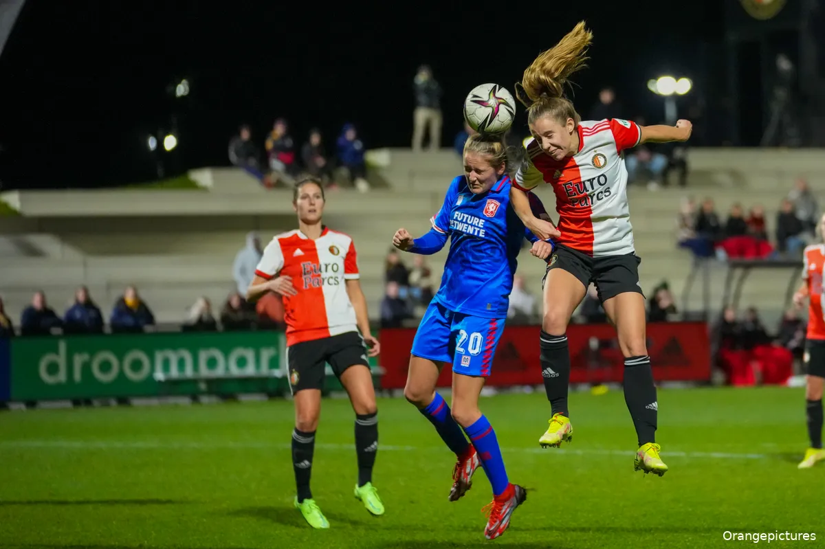 Feyenoord Vrouwen nog altijd ongeslagen op Varkenoord