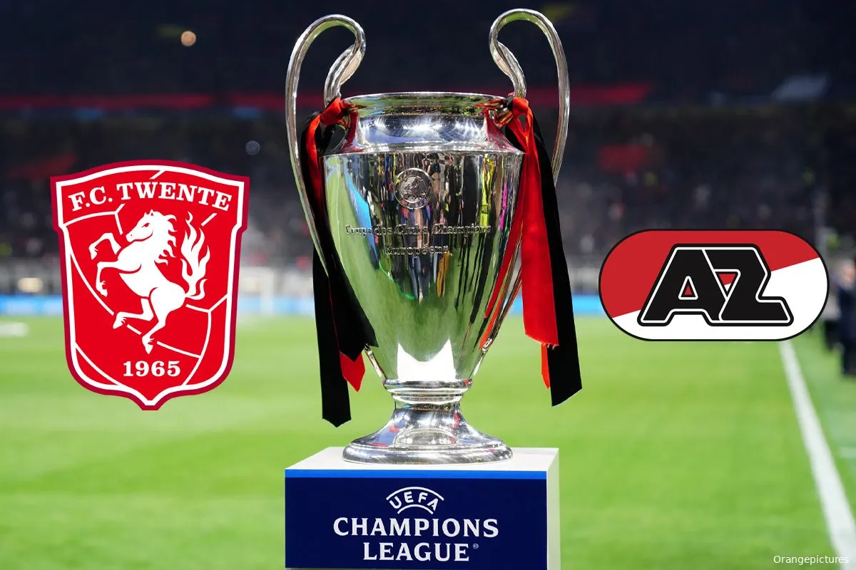 champions league cup twente az logos