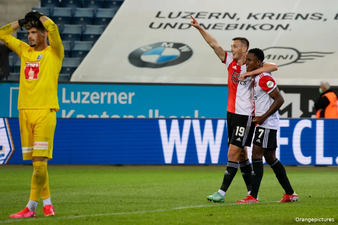 Feyenoord zet reuzenstap richting volgende ronde met zege bij Luzern