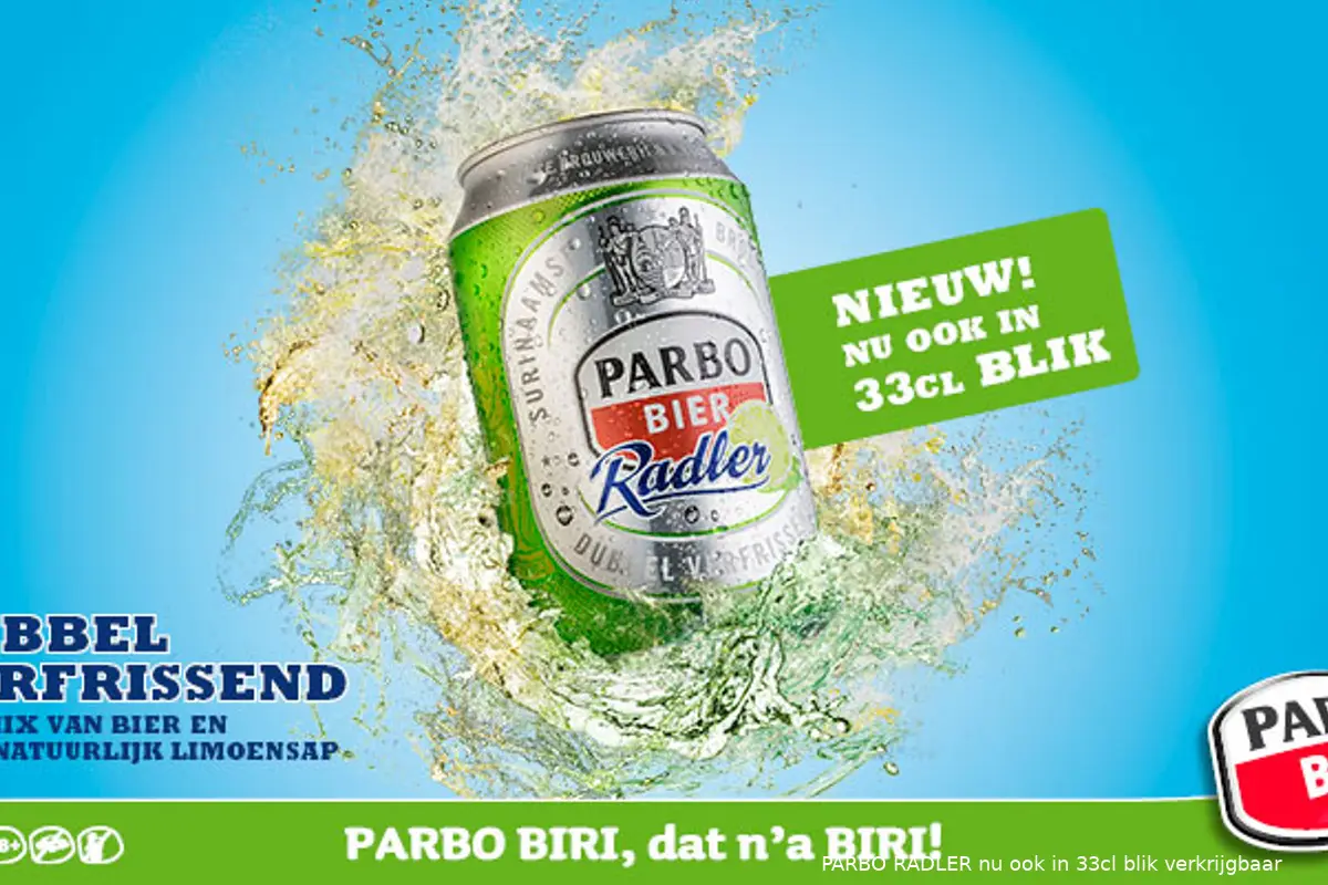PARBO RADLER nu ook in 33cl blik verkrijgbaar