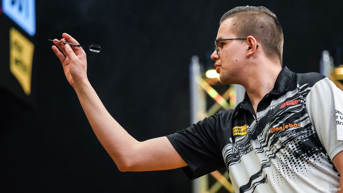 Van Veen seized power on the PDC Development Tour Order of Merit after his fourth title of the season
