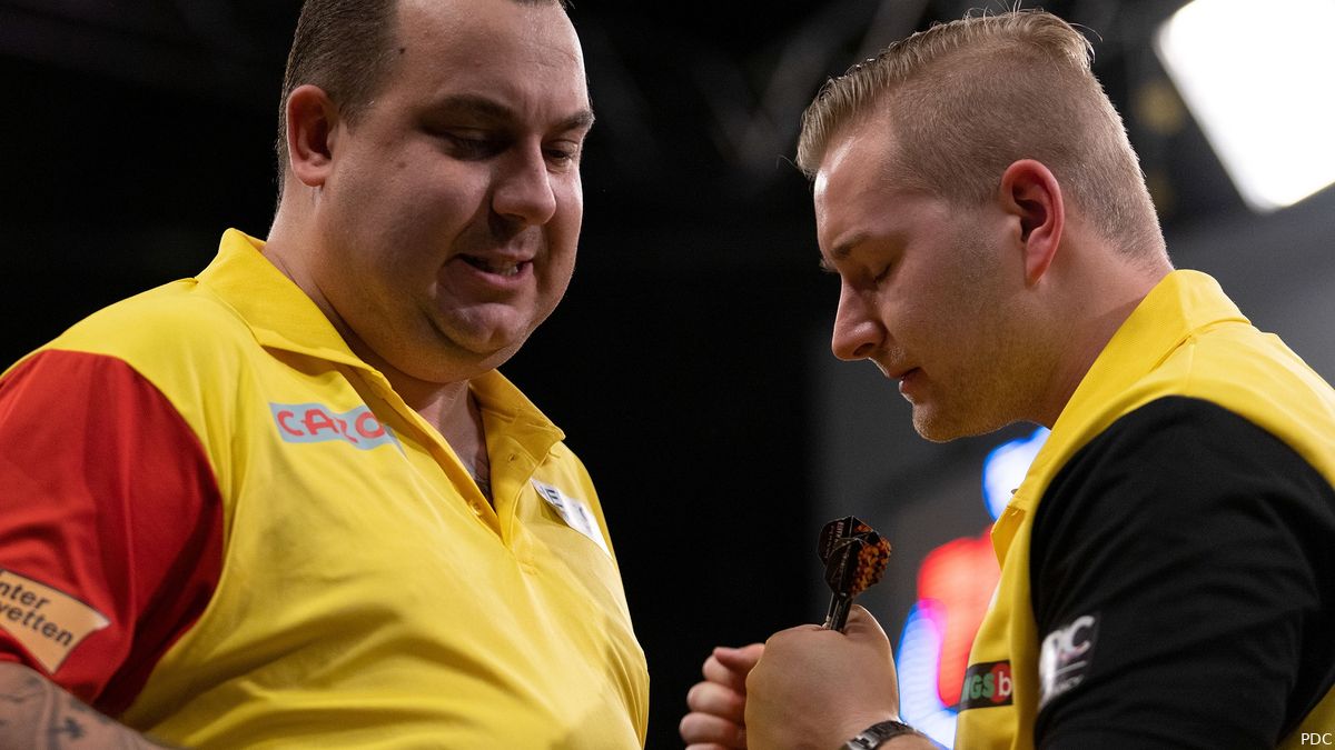 Een rustig Belgisch paar dekte Finland terwijl Frankrijk de selectie rechtvaardigde met de nederlaag van Noord-Ierland in de World Cup of Darts