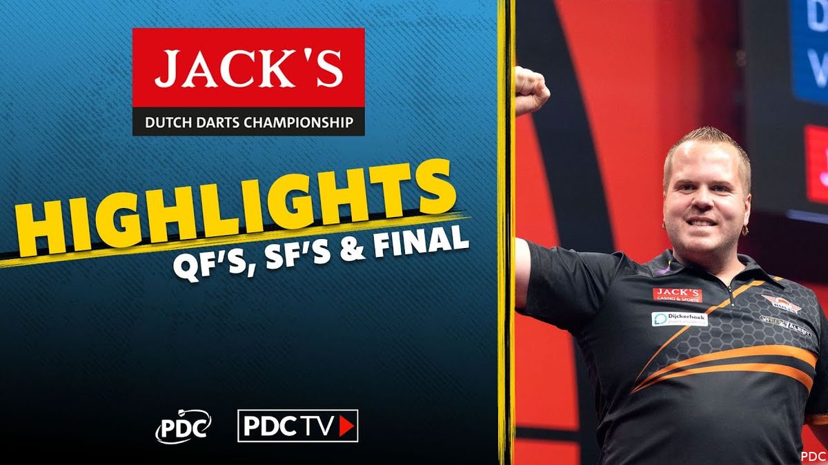 VIDEO Hoogtepunten van finaledag van Dutch Darts Championship in Zwolle