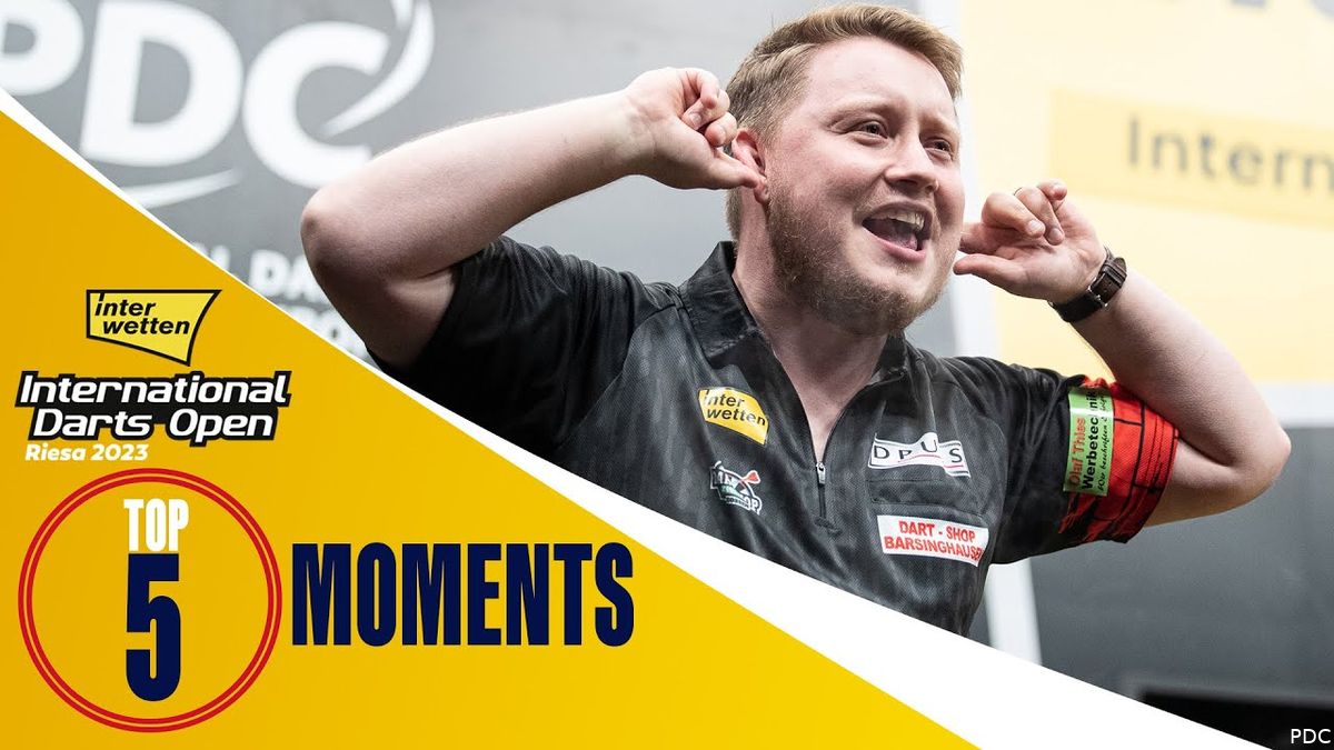 VIDEO Dit waren de vijf hoogtepunten tijdens de International Darts
