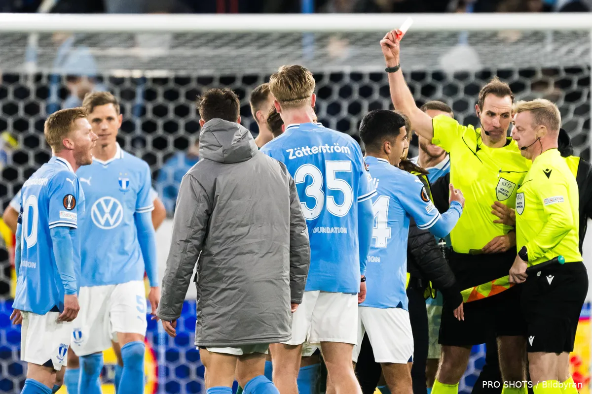 scheidsrechter stegemann rode kaart malmo ff fc twente