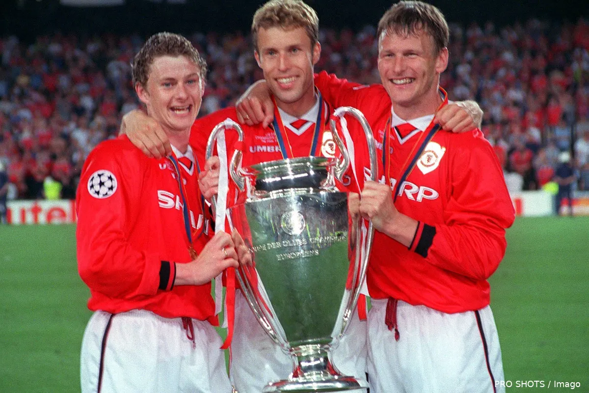 sheringham solksjaer man utd 1999 champions league