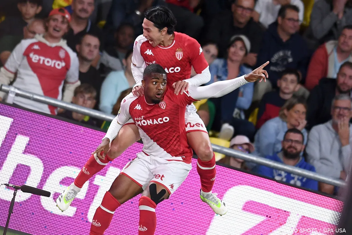 boadu vieren doelpunt monaco