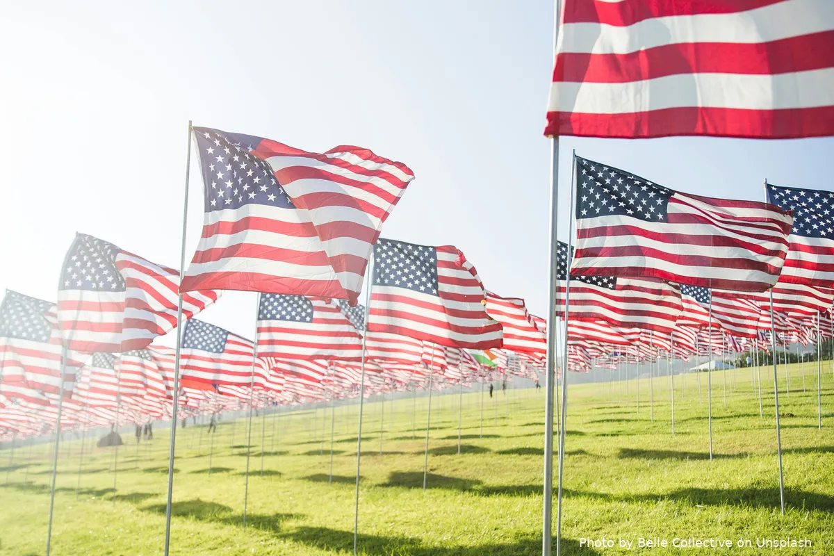 flag-of-america-lot-on-grass-field