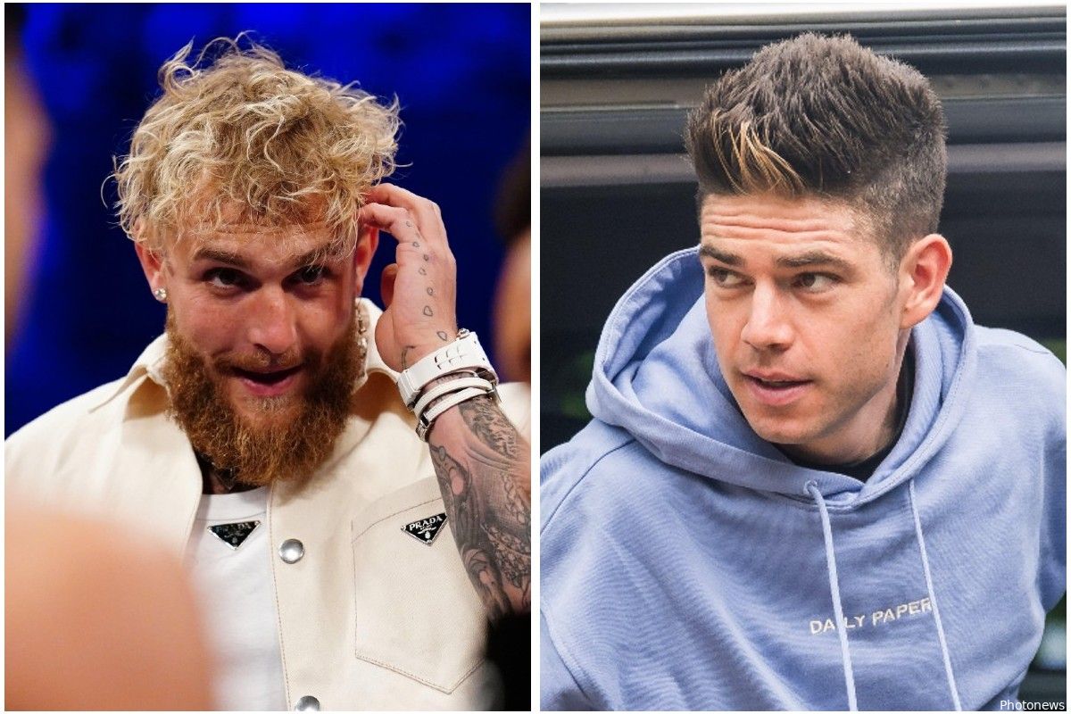 Wout van Aert kan amper geloven wat hij fenomeen Jake Paul nu opeens ziet doen