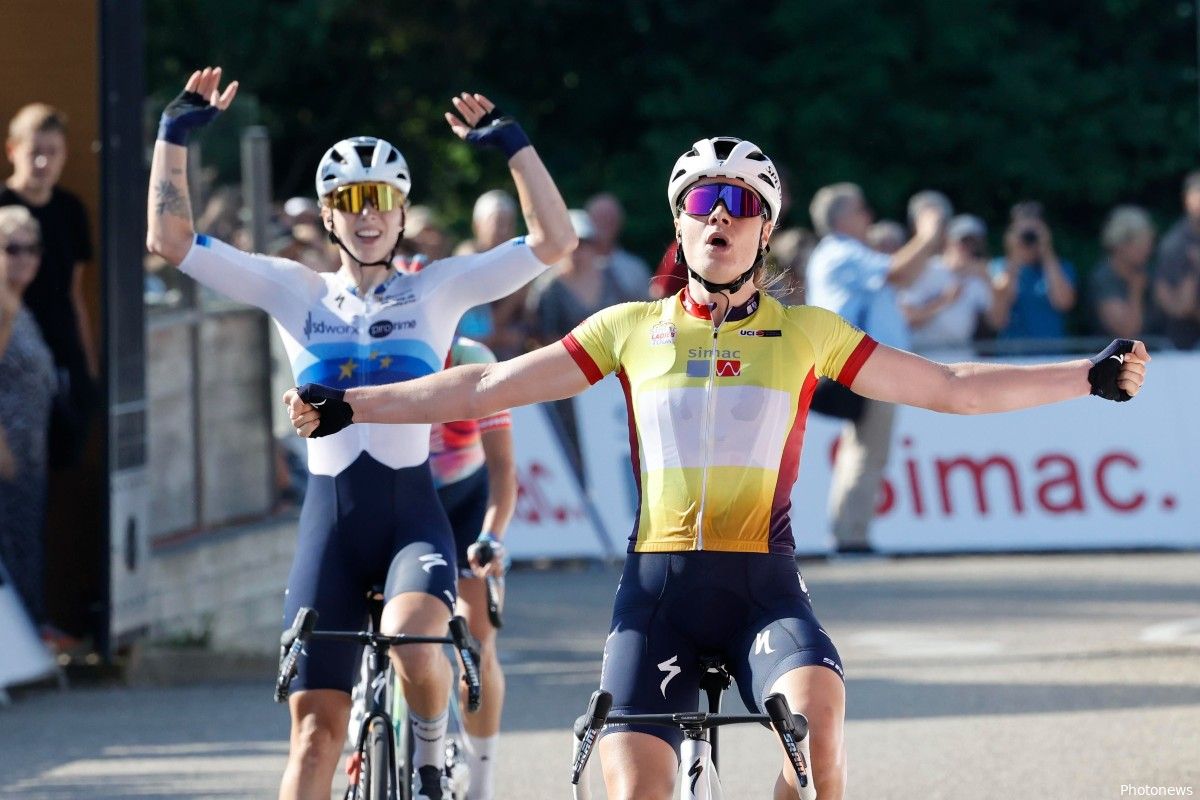 Lotte Kopecky moet regenboogtrui inwisselen doet dan iets wat wielerfans énorm verbaast